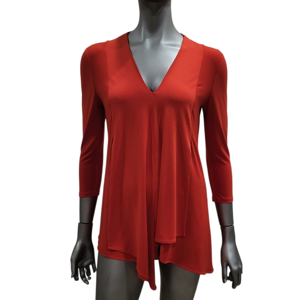 141B. Joseph Ribkoff Red Asymmetrical Tunic - Size 4